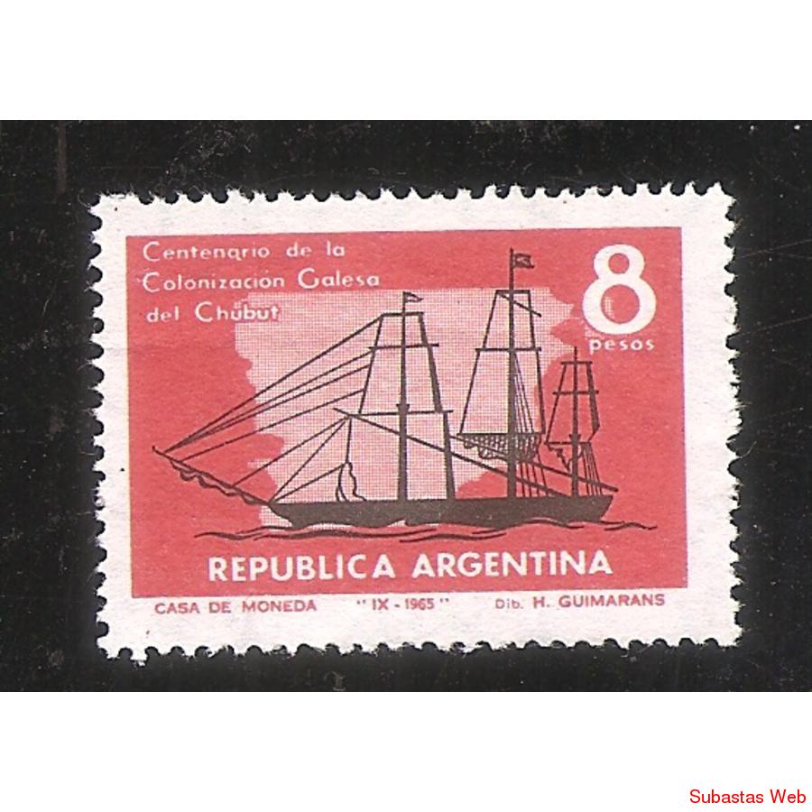 ARGENTINA 1965 (MT719) COLONIZACION GALESA EN CHUBUT  USADA