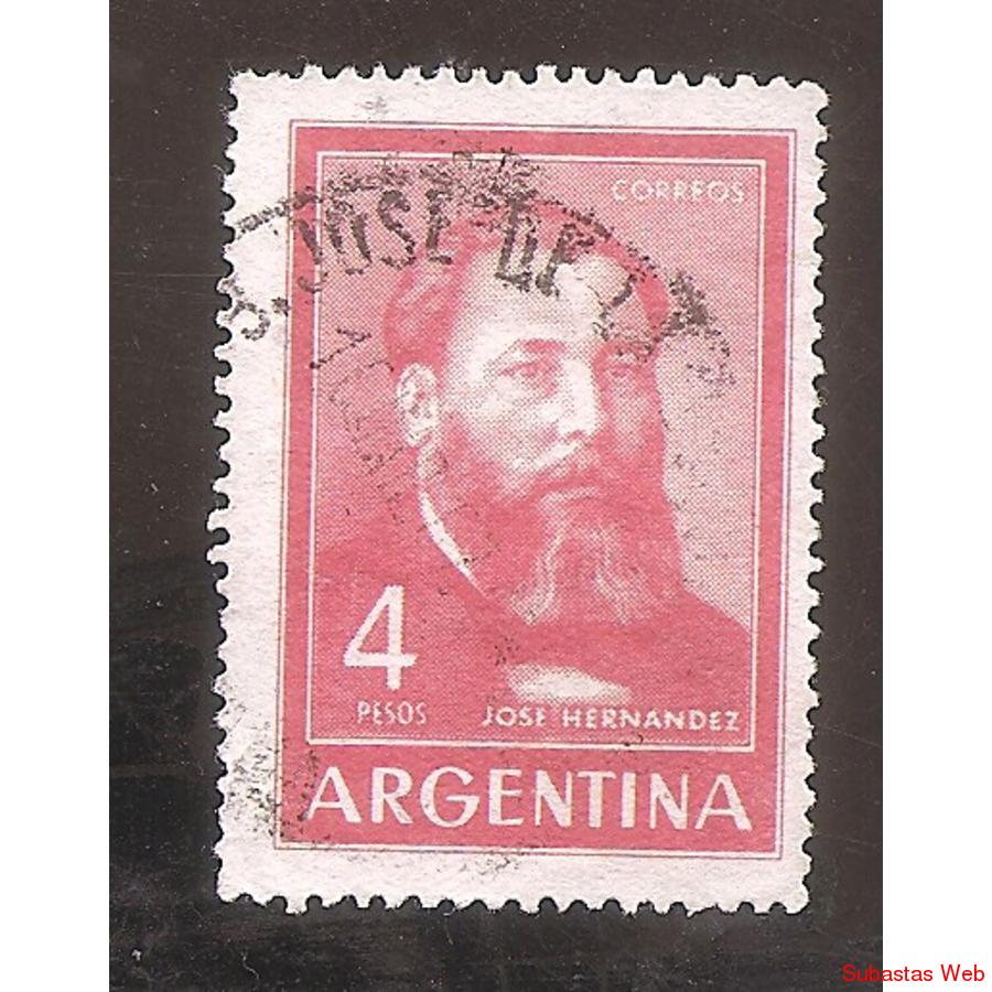 ARGENTINA 1964 (MT693A) JOSE HERNANDEZ, OFFSET,  USADA