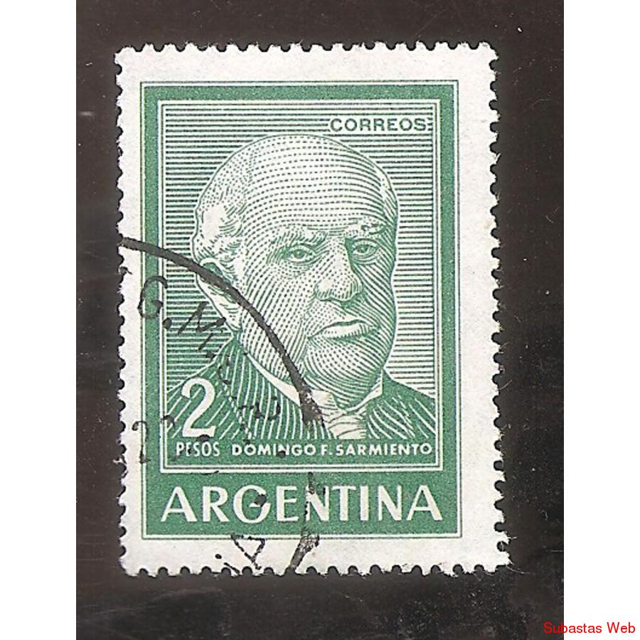 ARGENTINA 1964 (MT693) SARMIENTO TIPO I, OFFSET,  USADA