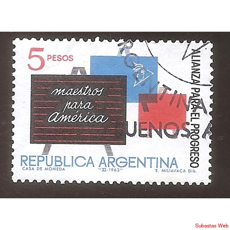 ARGENTINA 1963 (MT677) ALIANZA PARA EL PROGRESO  USADA