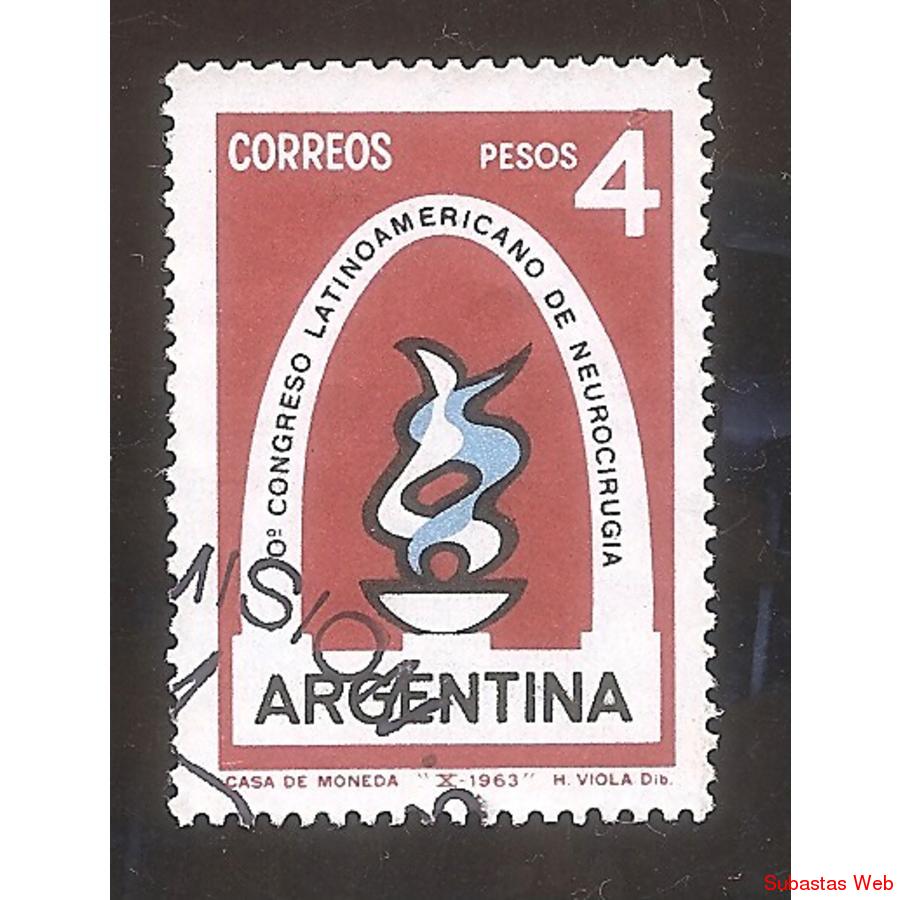 ARGENTINA 1963 (MT676) X CONGRESO DE NEUROCIRUGIA,  USADA