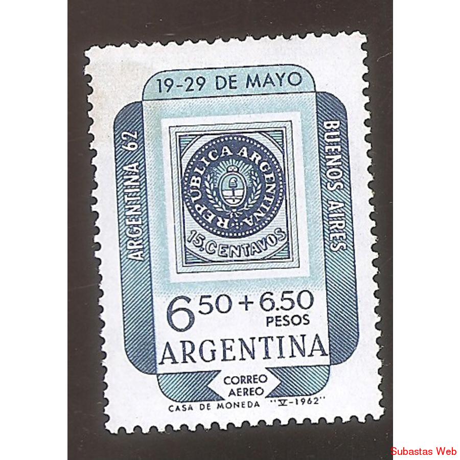 ARGENTINA 1962 (MT83Aerea) EXPO FILA ARGENTINA 62  NSG