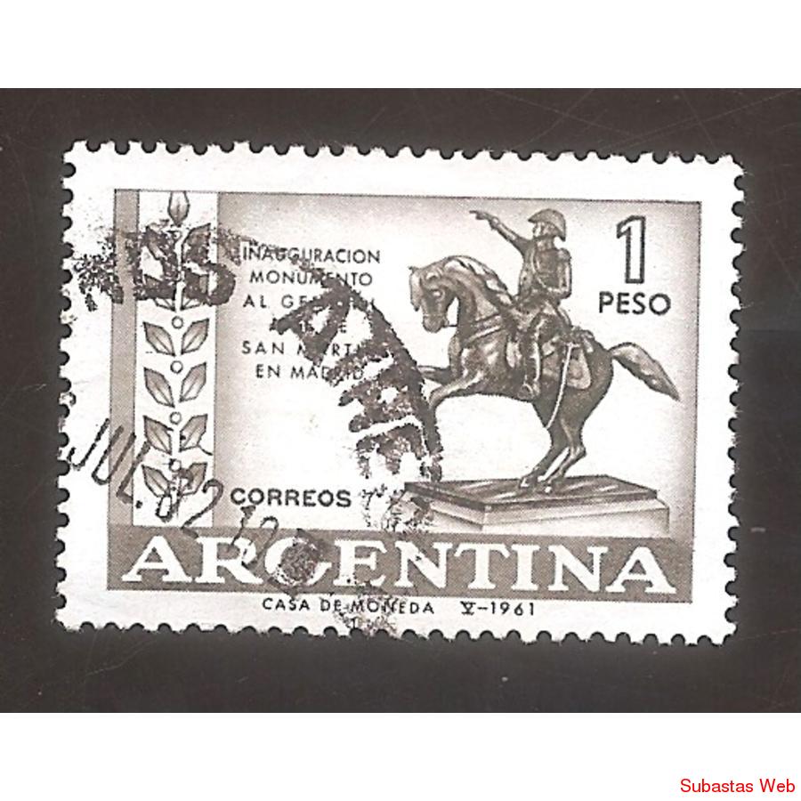 ARGENTINA 1961 (MT644) MONUMENTO A SAN MARTIN,  USADA