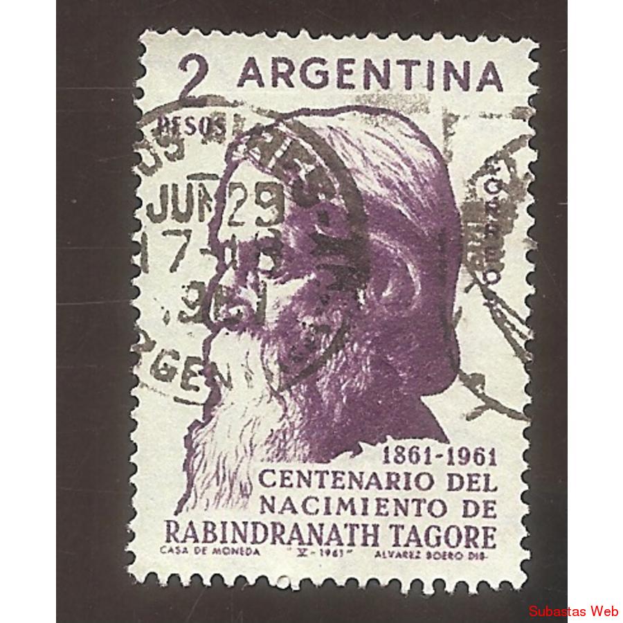ARGENTINA 1961 (MT643) RABINDRANATH TAGORE,  USADA