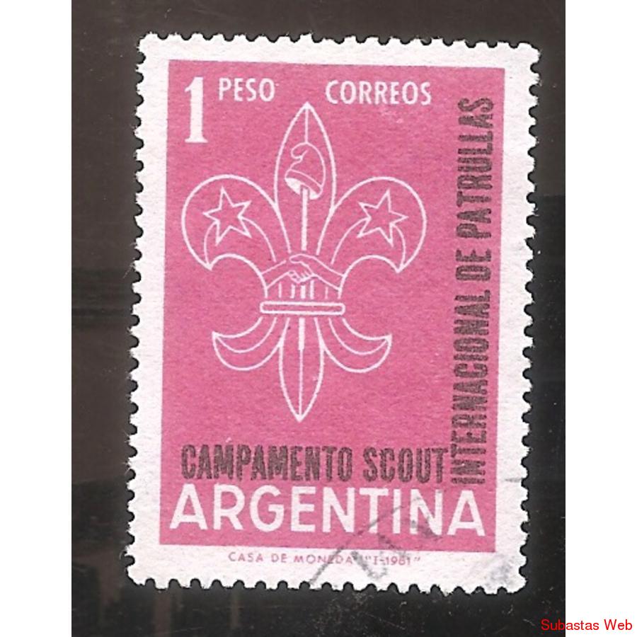 ARGENTINA 1961 (MT633) CAMPAMENTO DE PATRULLAS  USADA