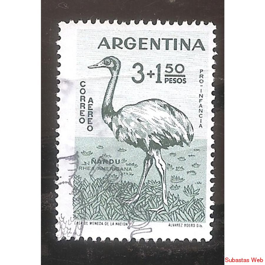 ARGENTINA 1960 (MT66Aerea) PRO INFANCIA  3+1,5  USADA