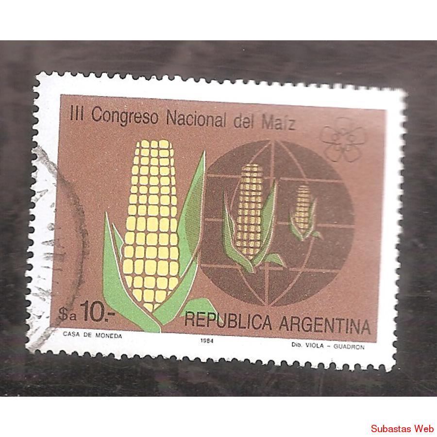 ARGENTINA 1984 (MT1474) AÑO DE LA ALIMENTACION  USADA