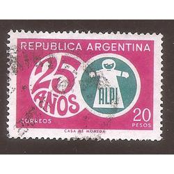 ARGENTINA 1968 (MT831) 25 AÑOS DE ALPI,  USADA