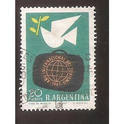 ARGENTINA 1967 (MT794) AÑO DEL TURISMO  USADA
