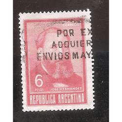 ARGENTINA 1966 (MT779a) HERNANDEZ  OFFSET MATE  USADA