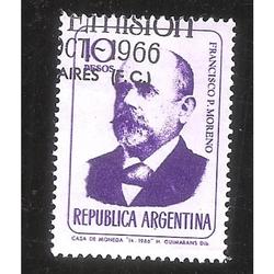 ARGENTINA 1966 (MT771) HOMBRES DE CIENCIA: MORENO,  USADA