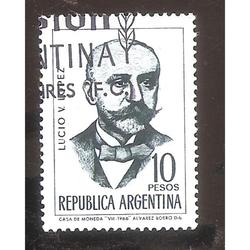 ARGENTINA 1966 (MT766) ESCRITORES: LUCIO VLOPEZ,  USADA