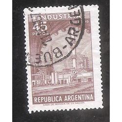ARGENTINA 1966 (734a) P Y RIQUEZAS: INDUSTRIA OFFSET  USADA