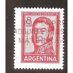 ARGENTINA 1965 (MT706) PROCERES: SAN MARTIN TIPOGRAFIA,  USA