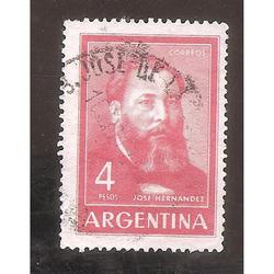 ARGENTINA 1964 (MT693A) JOSE HERNANDEZ, OFFSET,  USADA