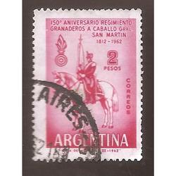 ARGENTINA 1962 (MT656) REGIMIENTO GRANADEROS A CABALLO, USAD