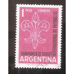 ARGENTINA 1961 (MT633) CAMPAMENTO DE PATRULLAS  USADA