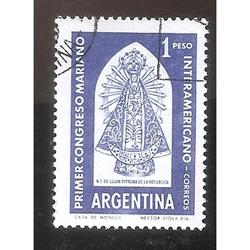 ARGENTINA 1960 (MT628) 1ER. CONGRESO MARIANO,  USADA