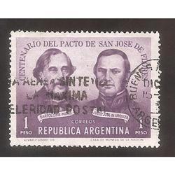 ARGENTINA 1959 (MT612) PACTO SAN JOSE DE FLORES  USADA