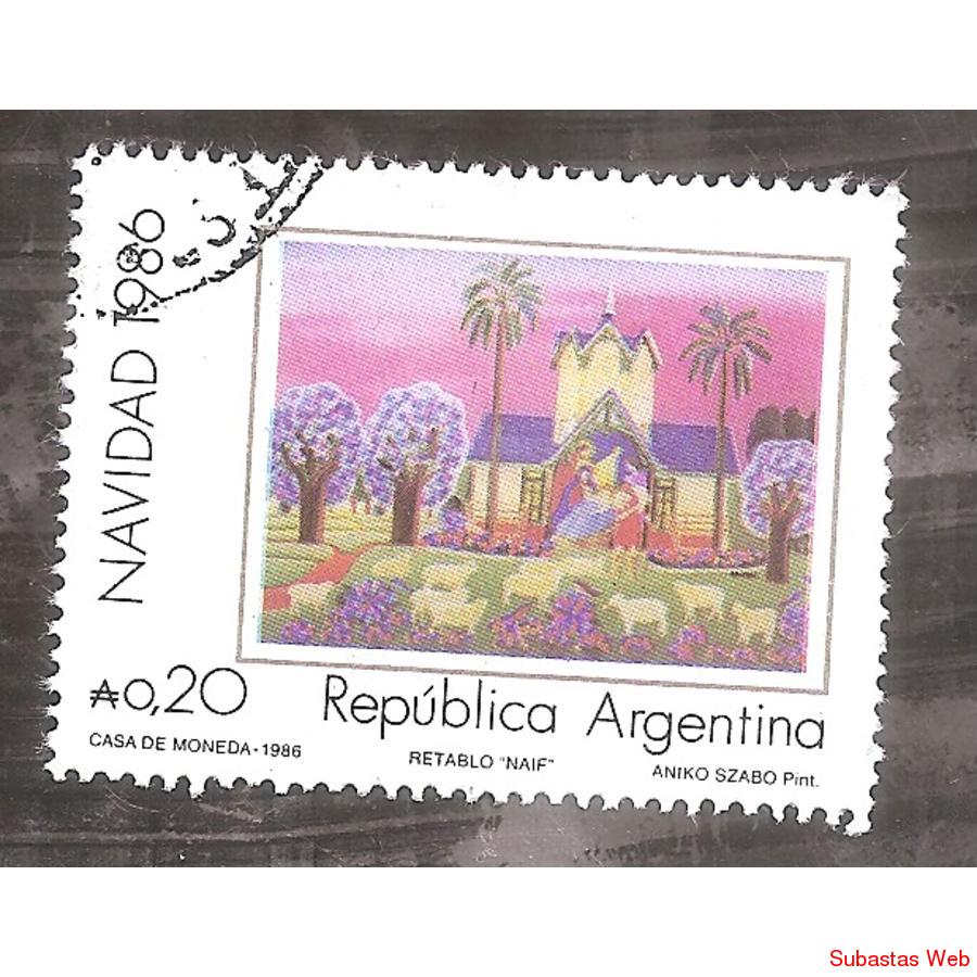 ARGENTINA 1986 (MT1615)  NAVIDAD,  USADA