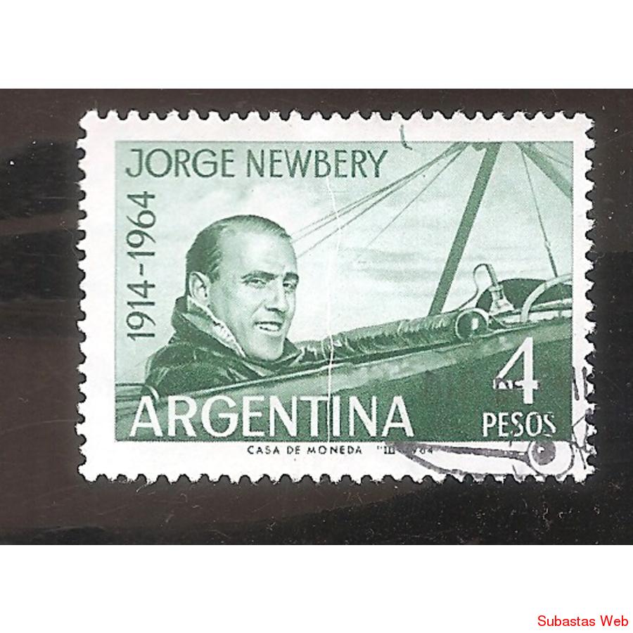 ARGENTINA 1964 (MT684) 50 ANIV. DE NEWBERY  CON ERROR,  USAD
