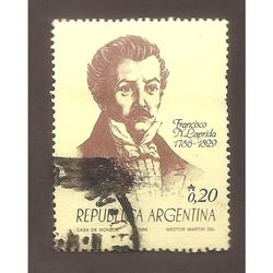 ARGENTINA 1986 (MT1586) PERSONALIDADES III  LAPRIDA,  USADA