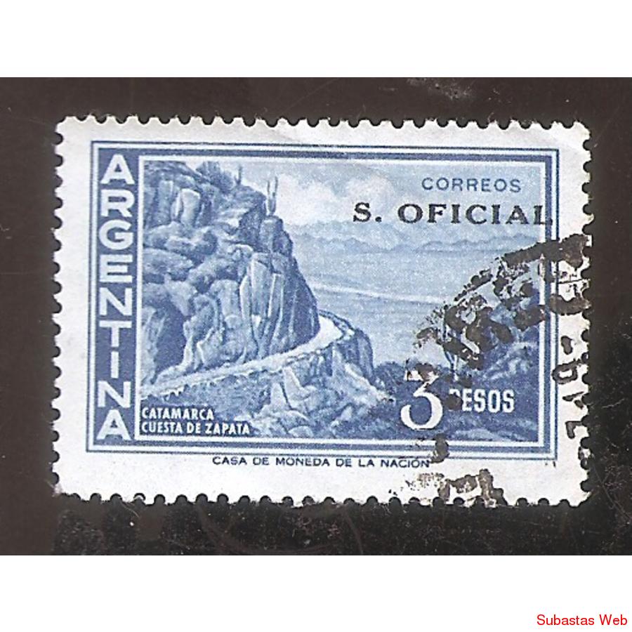 ARGENTINA 1959(MT605a-405a) CUESTA DEL ZAPATA, TIZADO, SO VI
