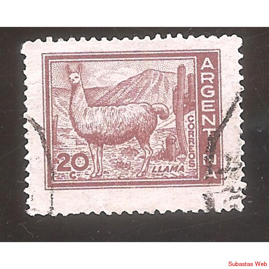 ARGENTINA 1959(MT602A) PROCERES Y RIQUEZAS: LLAMA,  USADA