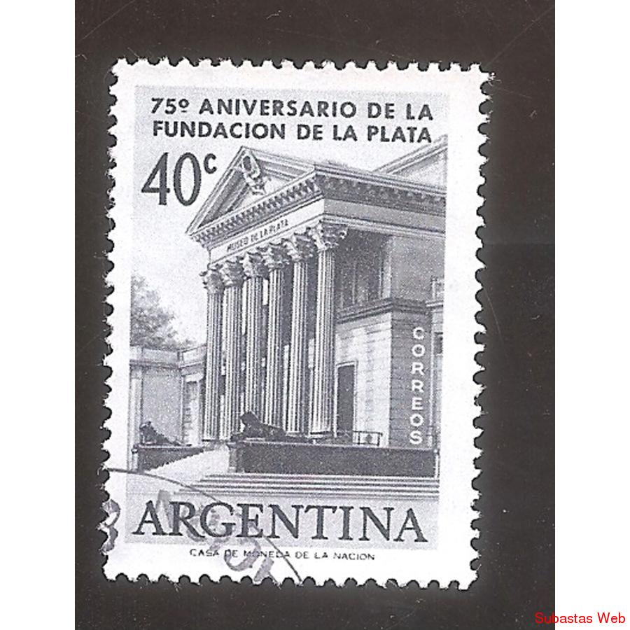 ARGENTINA 1958(MT581) FUNDACION DE LA PLATA, USADA