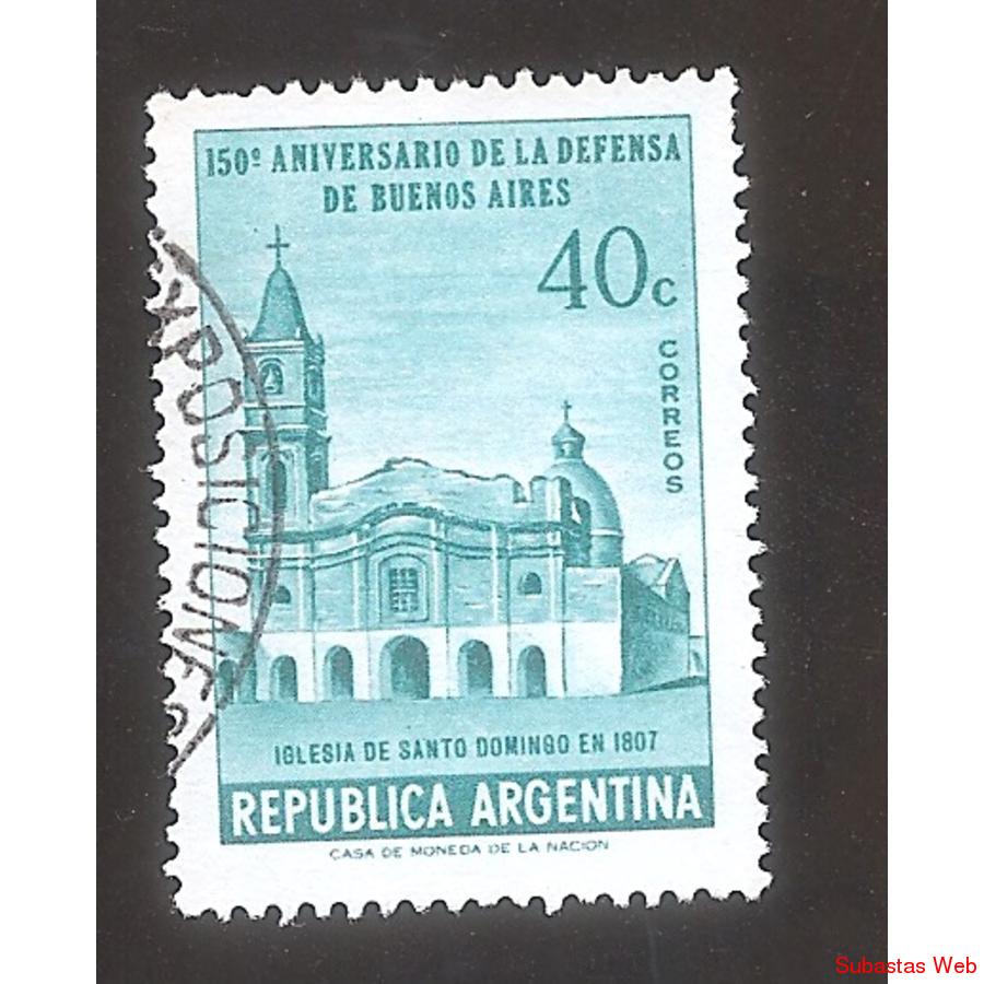 ARGENTINA 1957(MT576) ANIV. DE LA DEFENSA DE BS.AS.  USADA
