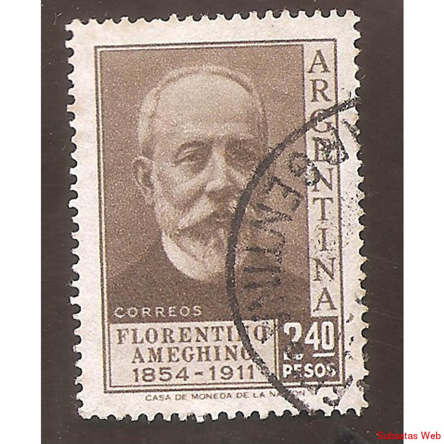ARGENTINA 1956 (MT572) PROCERES: AMEGHINO,  USADA