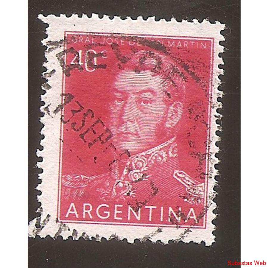 ARGENTINA 1956(MT569) PROCERES: SAN MARTIN OFFSET  20x26  US