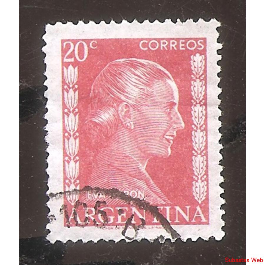 ARGENTINA 1952(MT520)  EVA PERON  DE $0,20  USADA