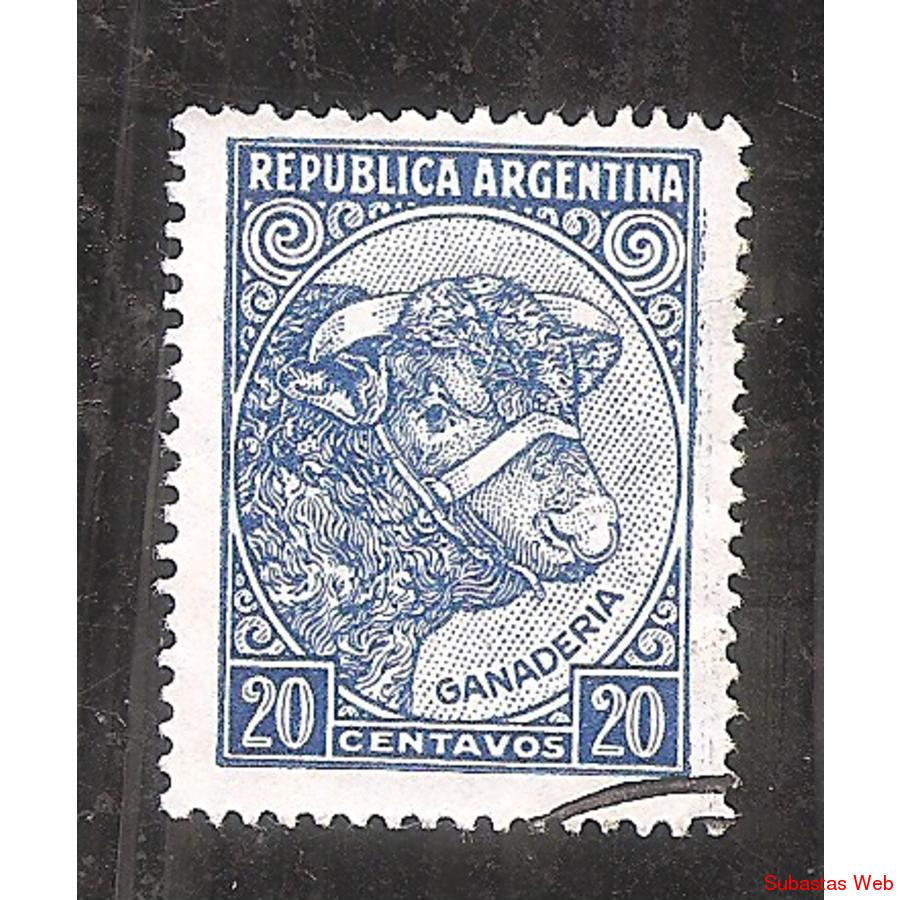ARGENTINA 1951(MT511B) TORITO  PAPEL MATE NACIONAL,  TIPOGRA