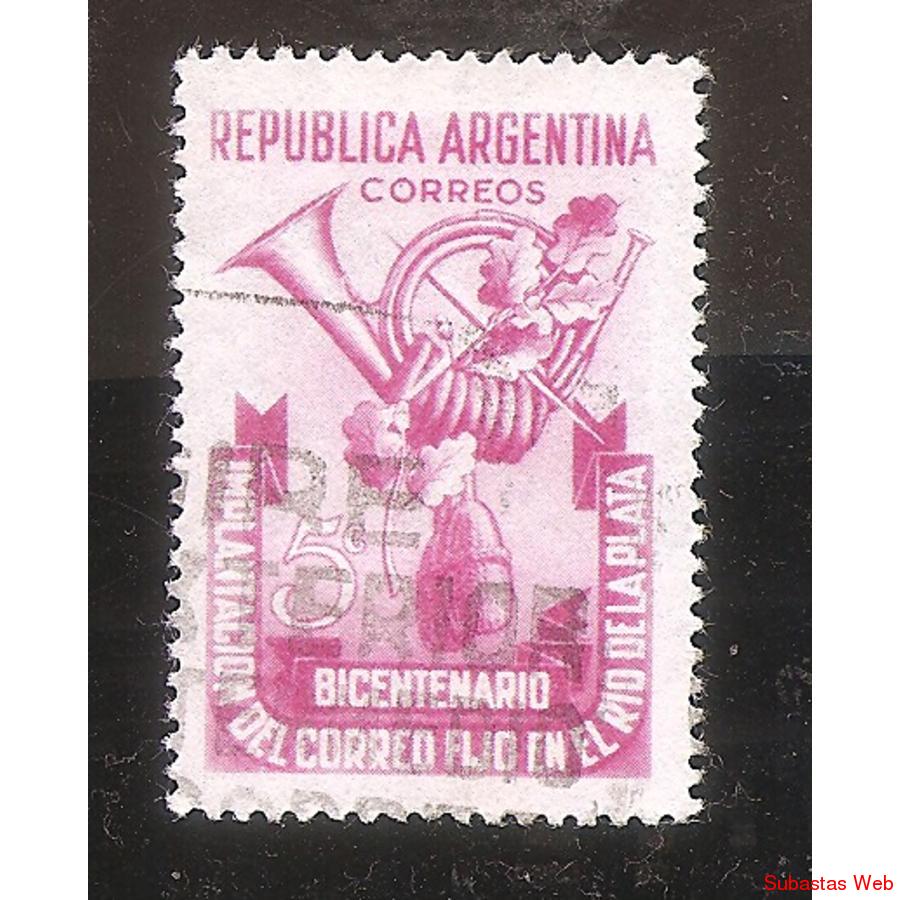 ARGENTINA 1948(MT497) BICENTENARIO DEL CORREO  USADA
