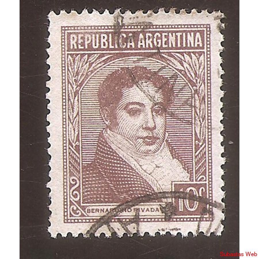 ARGENTINA 1946(MT476) PROCERES: RIVADAVIA TIPO IV   SINFILI