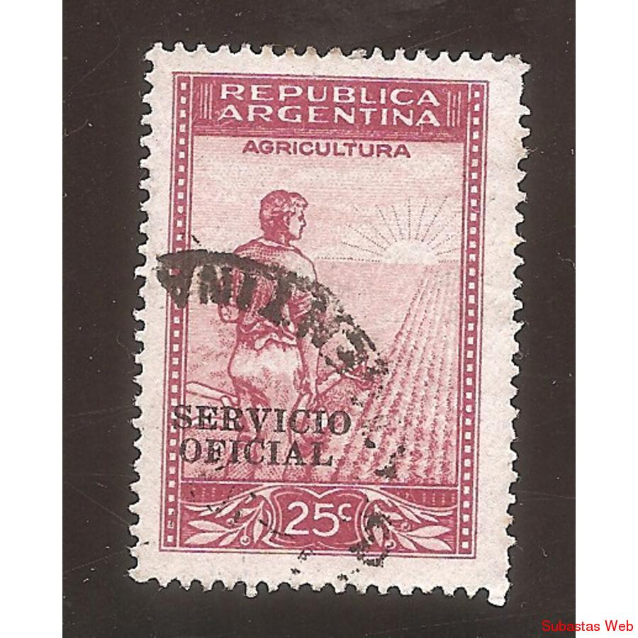 ARGENTINA 1945(MT451-356)  LABRADOR  SINFILI,  SO DE 12mm US