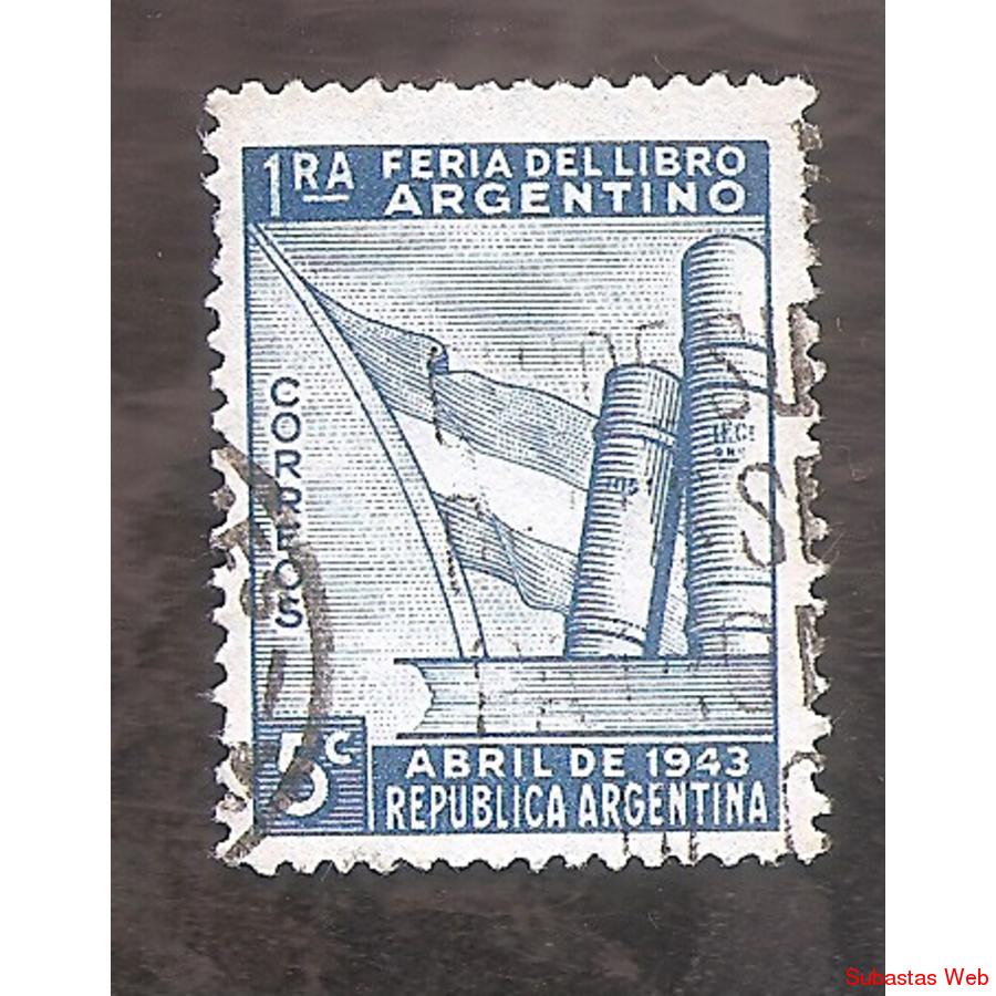 ARGENTINA  1943(MT428) FERIA DEL LIBRO  USADA