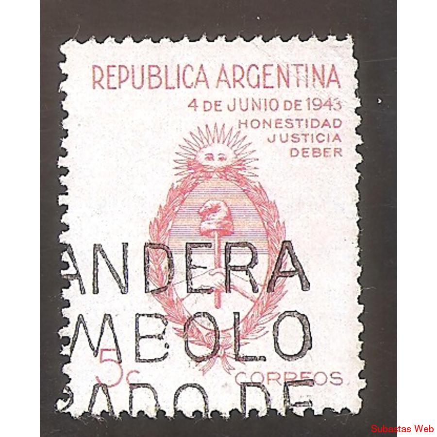 ARGENTINA 1943(MT425-27) CONMEMORACION DEL 4 JUNIO  USADA