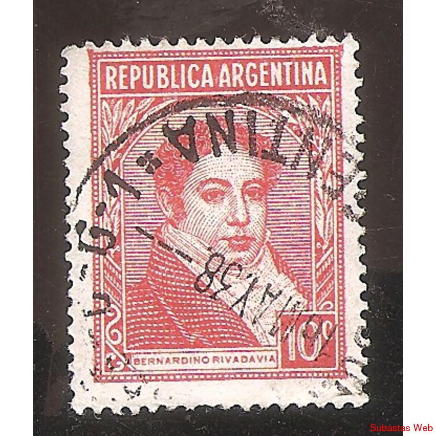 ARGENTINA 1935(MT370b) RIVADAVIA  TIPO II  FILII RA RO,  USA