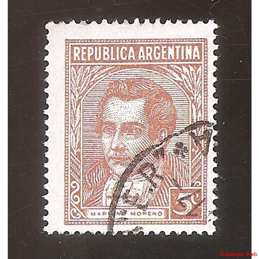 ARGENTINA 1935(MT368IX) MORENO TIPOGRAFIA, TIZADO,  FILI RA
