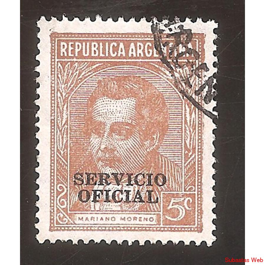 ARGENTINA 1935(MT368I-340b) MORENO TIPOGRAF MATE, SO 12mm US