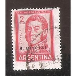 ARGENTINA 1959(MT604C-387A) SAN MARTIN TIPOGRAF MATE, SO IV