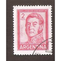 ARGENTINA 1959(MT604B) SAN MARTIN  OFFSET MATE, 19,5x25  USA