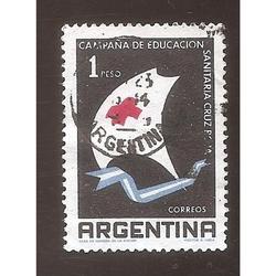 ARGENTINA 1959(MT601) CRUZ ROJA ARGENTINA,  USADA