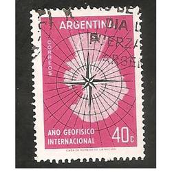 ARGENTINA 1958(MT591) AÑO GEOFISICO INTERNACIONAL  USADA
