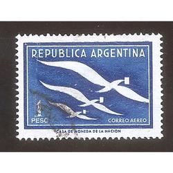 ARGENTINA 1957(MT50Aerea)  SEMANA DE LA CARTA,  USADA