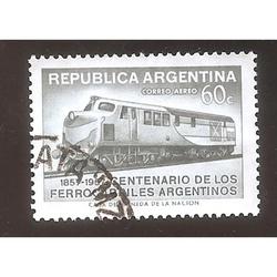 ARGENTINA 1957(MT47Aerea)  CENTENARIO DE FERROCARRILES $0,60