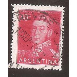ARGENTINA 1956(MT569) PROCERES: SAN MARTIN OFFSET  20x26  US