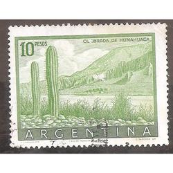 ARGENTINA 1954(MT550b) QUEBRADA DE HUMAHUACA VERDE-AMARILLO